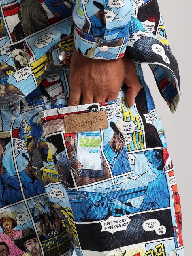 WRANGLER 13MWZ MĘSKIE SPODNIE JEANSOWE COMIC BOOK W13ZBC18M 112325285