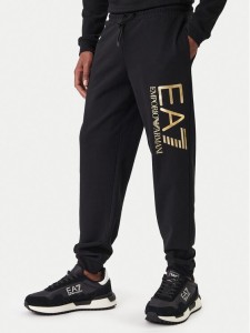 EA7 Emporio Armani Spodnie dresowe 7M001415 AF22266 MC004 Czarny Regular Fit