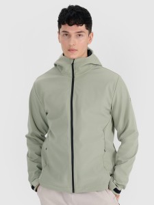 4F Kurtka softshell wiatroodporna membrana 5000 męska - oliwkowa/khaki 3XL