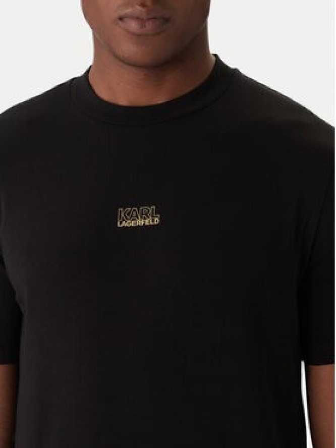 KARL LAGERFELD T-Shirt 755034 561235 Czarny Regular Fit