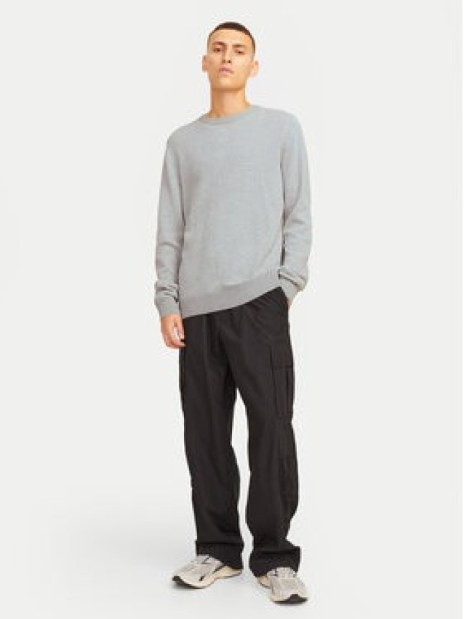 Jack & Jones Sweter Globe 12258139 Szary Regular Fit