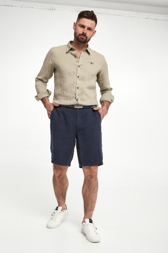 Koszula męska lniana AERONAUTICA MILIATRE