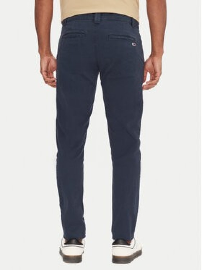 Tommy Jeans Chinosy Tjm Scanton DM0DM09595 Granatowy Slim Fit