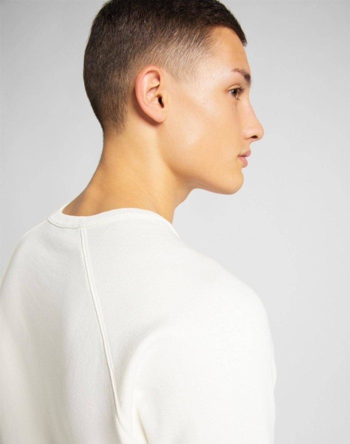 MĘSKA BLUZA LEE RAGLAN GRAPHIC SWS ECRU L83NSPNQ 112122411