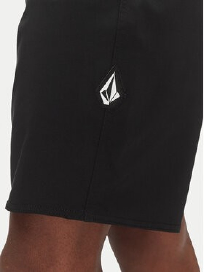 Volcom Szorty kąpielowe Lido Solid A0812416 Czarny Regular Fit