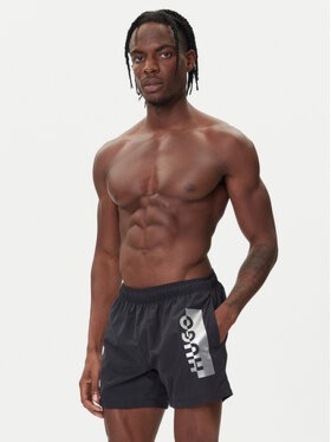 HUGO Szorty kąpielowe Silver 50549864 Czarny Regular Fit