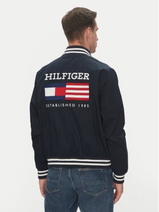 Tommy Hilfiger Kurtka bomber Americana Varsity MW0MW40647 Granatowy Regular Fit