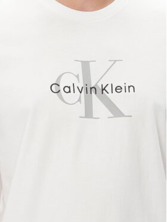 Calvin Klein Jeans T-Shirt Hero Monologo LV04RB862G Biały Regular Fit