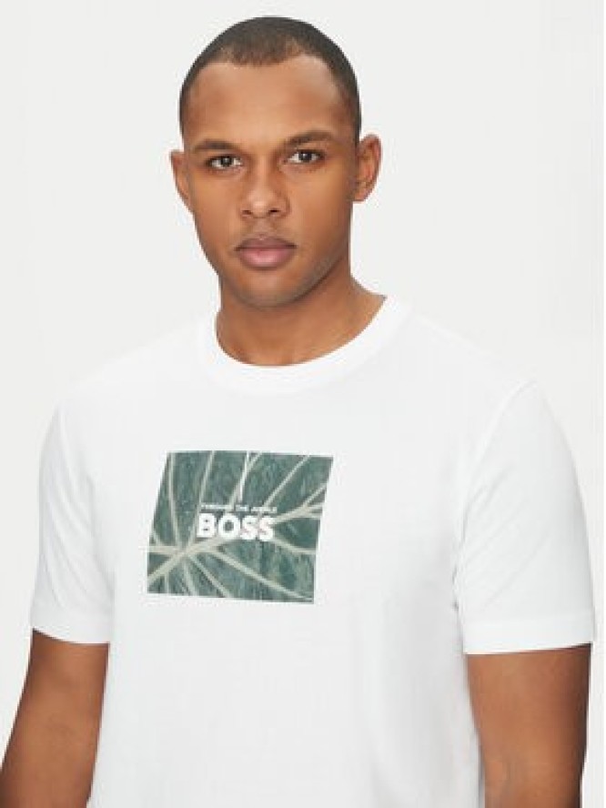 BOSS T-Shirt Injungle 50535112 Biały Regular Fit