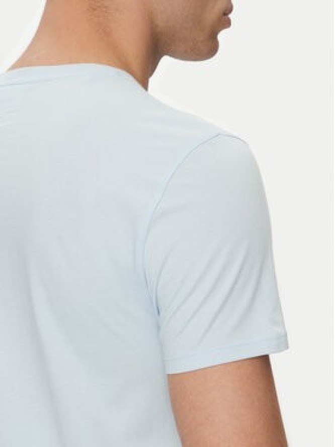 Lacoste T-Shirt TH6709 Błękitny Regular Fit