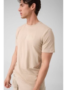 Guess T-Shirt 183088 Beżowy Classic Fit