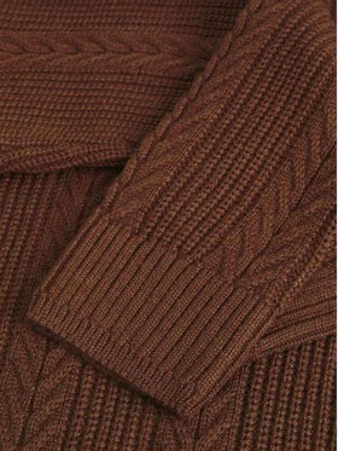 Jack & Jones Sweter 12261436 Brązowy Regular Fit