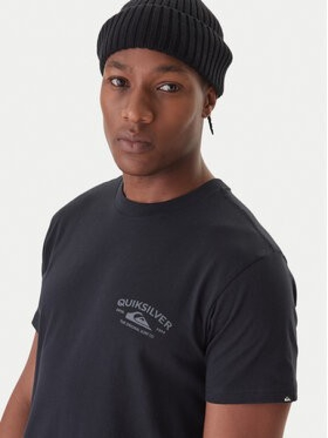 Quiksilver T-Shirt Anchor EQYZT08178 Czarny Regular Fit
