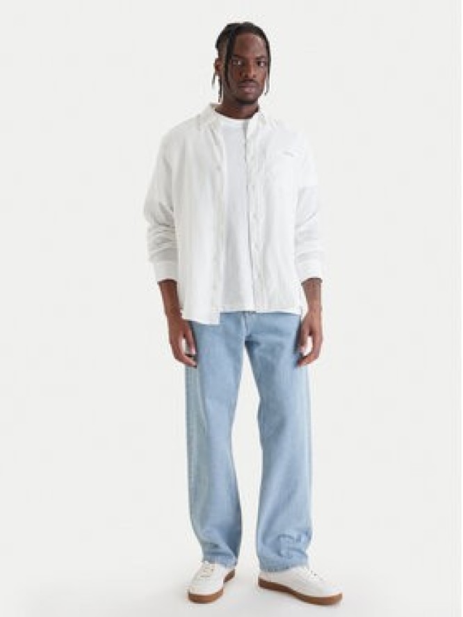 Calvin Klein Jeans Koszula LV04RF121G Biały Regular Fit