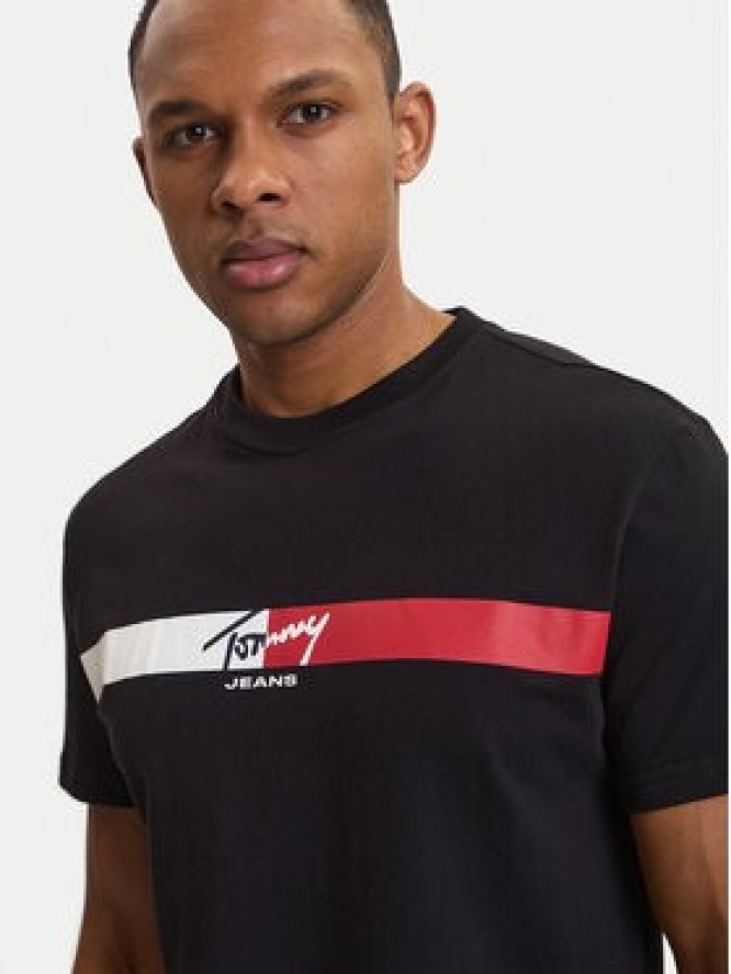Tommy Jeans T-Shirt DM0DM22539 Czarny Regular Fit