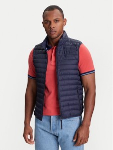 United Colors Of Benetton Kamizelka 2TWDUJ00P Granatowy Regular Fit