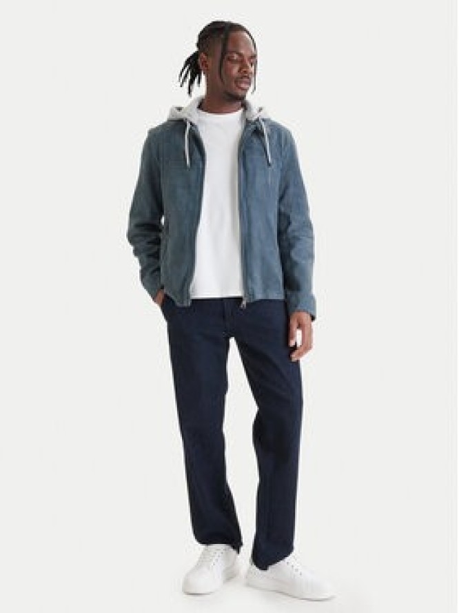 Milestone Kurtka skórzana Rivoli 612205 60785 Niebieski Regular Fit