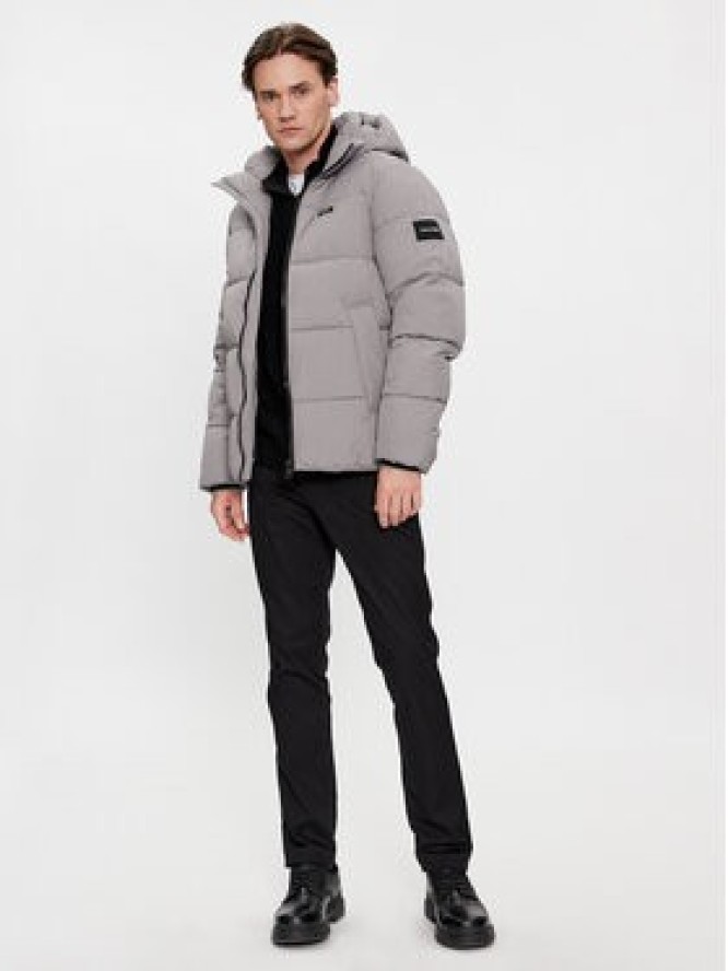 Calvin Klein Kurtka zimowa Crinkle K10K110336 Szary Regular Fit
