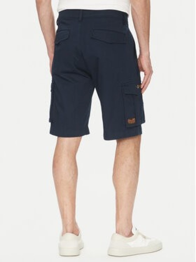 Aeronautica Militare Szorty materiałowe 251BE256CT3511 Granatowy Regular Fit