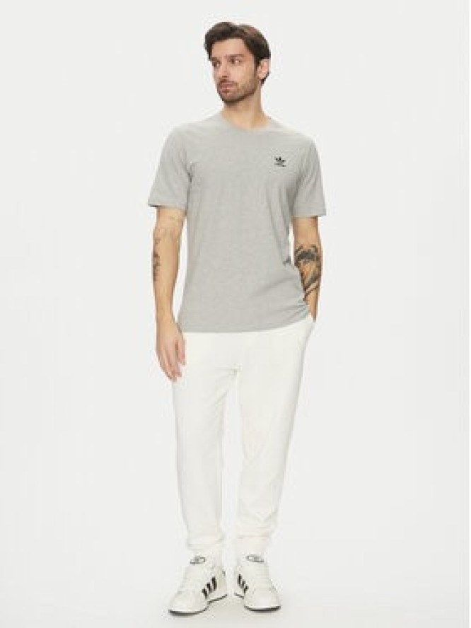adidas T-Shirt Trefoil Essentials JC9988 Szary Regular Fit