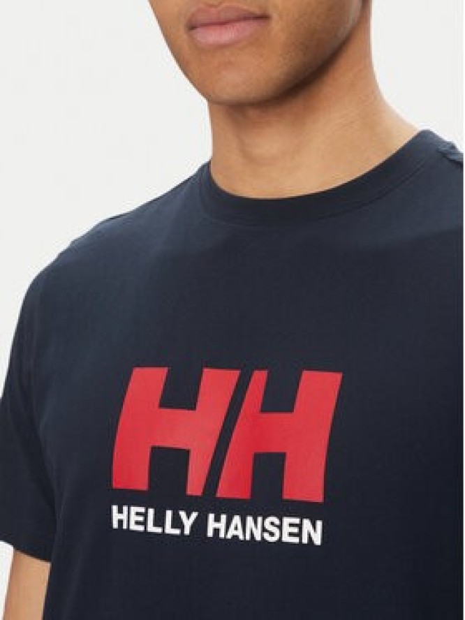 Helly Hansen T-Shirt Logo 54596 Granatowy Regular Fit