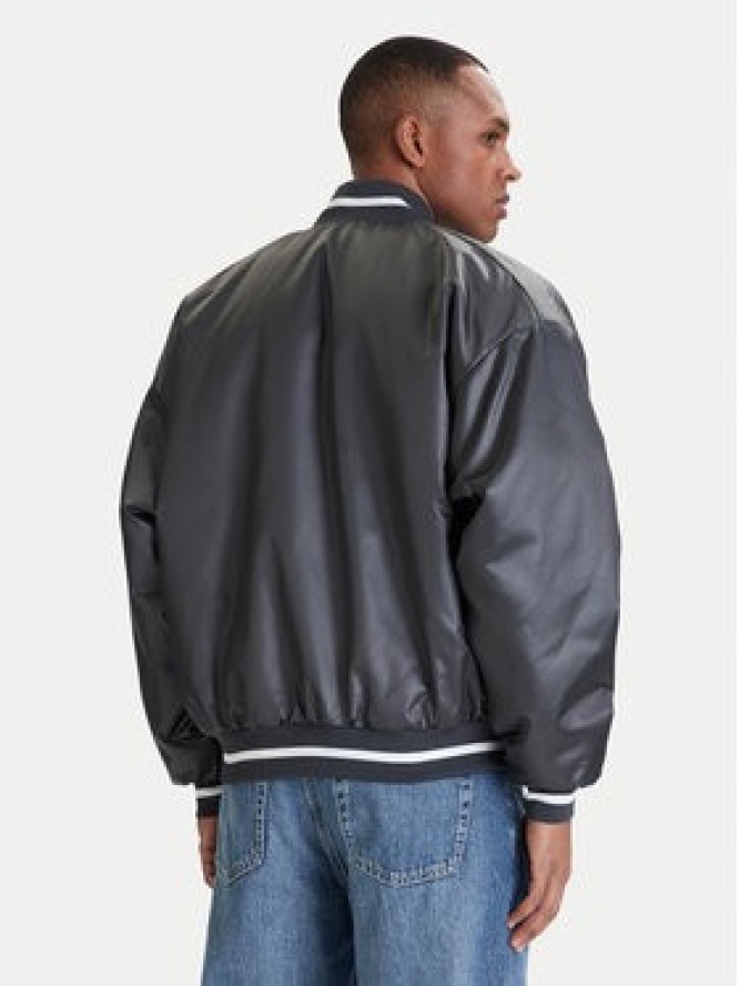 adidas Kurtka bomber Stadium JZ6913 Szary Loose Fit