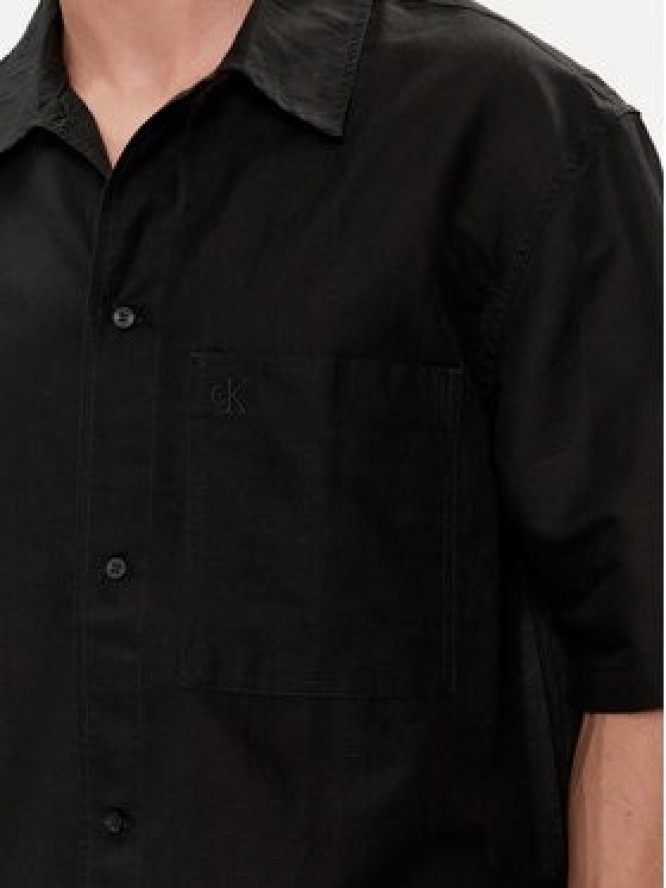 Calvin Klein Jeans Koszula J30J325173 Czarny Relaxed Fit
