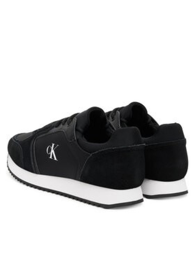 Calvin Klein Jeans Sneakersy Runner Laceup Sock Mg Nylon Mix YW0YW01644 Czarny