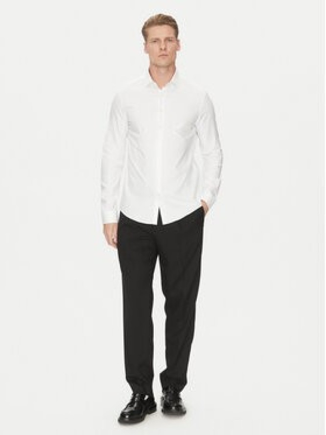 Calvin Klein Koszula K10K114310 Biały Slim Fit