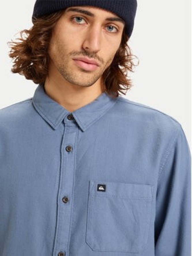 Quiksilver Koszula Motherfly Solid EQYWT04651 Niebieski Regular Fit