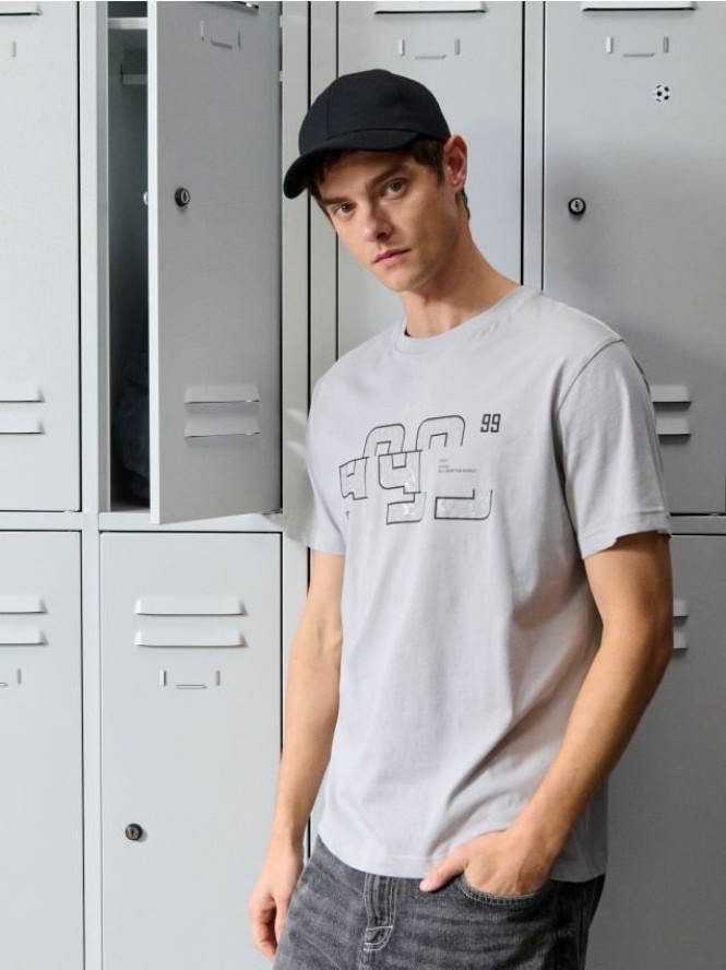 Koszulka z nadrukiem - szary