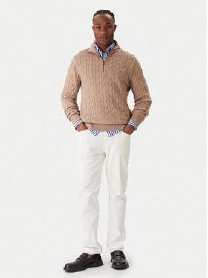Tommy Hilfiger Sweter Classic MW0MW36532 Beżowy Regular Fit