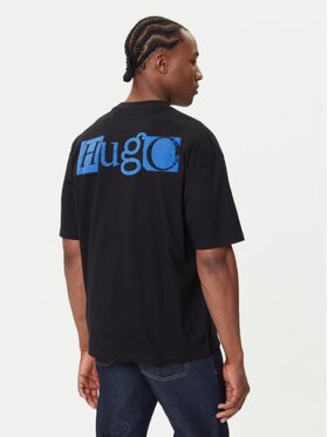 HUGO T-Shirt Nilte 50542810 Czarny Loose Fit