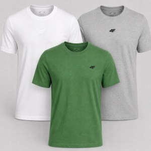 ZESTAW MĘSKI 4F KOMPLET KOSZULEK 3PAK T-SHIRT