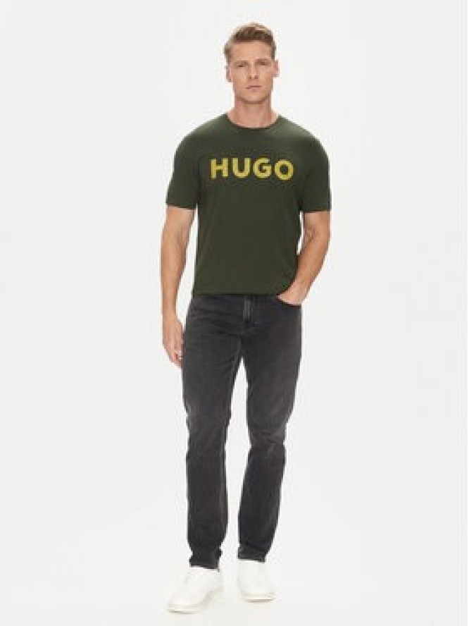 HUGO T-Shirt Dulivio 50467556 Zielony Regular Fit