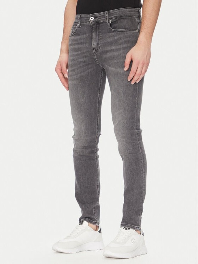 Karl Lagerfeld Jeans Jeansy A2M10066 Szary Skinny Fit