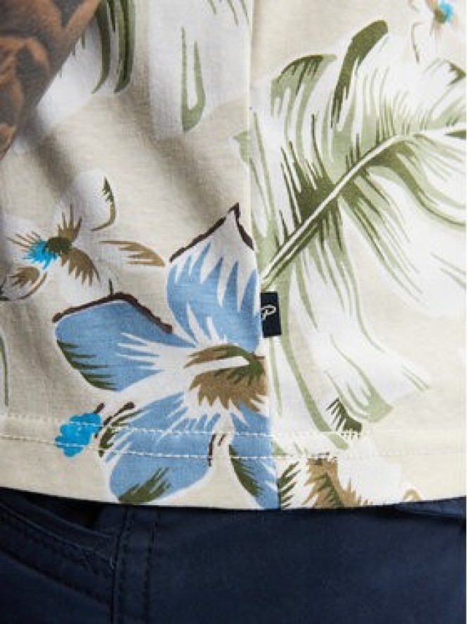 Petrol Industries T-Shirt M-1050-TSR655 Beżowy Regular Fit