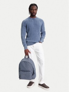 Calvin Klein Jeans Plecak Unstructured Monogram Backpack 4 LV04G3116G Niebieski