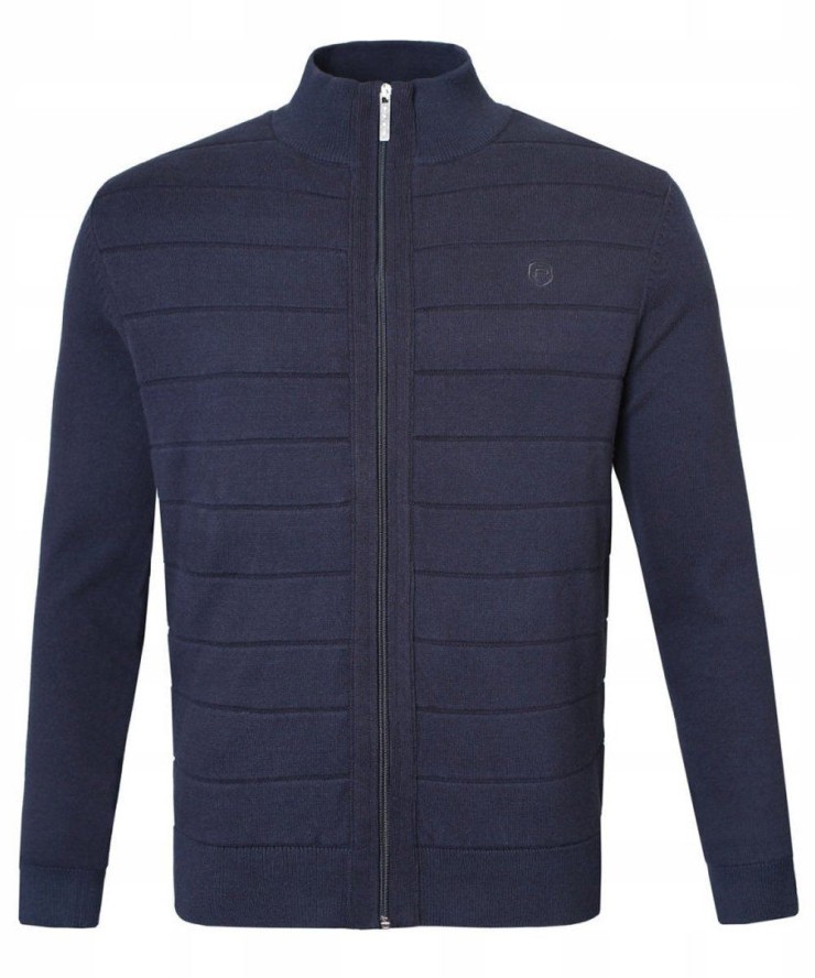 Rozpinany Sweter Męski (Kardigan) - Pako Jeans - Granatowy