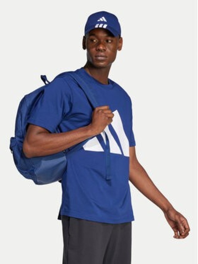 adidas T-Shirt Essentials Big Logo JE8940 Granatowy Regular Fit