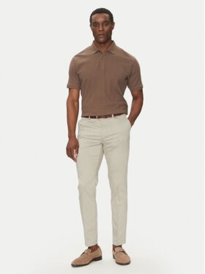 BOSS Spodnie materiałowe P-Kaiton1 50538828 Beżowy Slim Fit