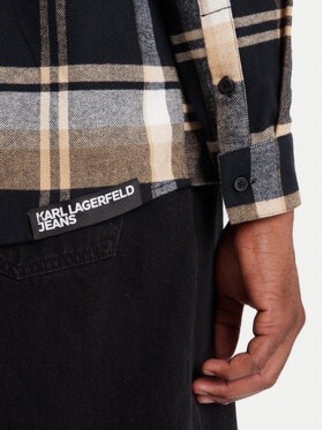 Karl Lagerfeld Jeans Koszula A4M16004 Brązowy Regular Fit