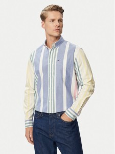 Tommy Jeans Koszula Oxford DM0DM23246 Kolorowy Relaxed Fit