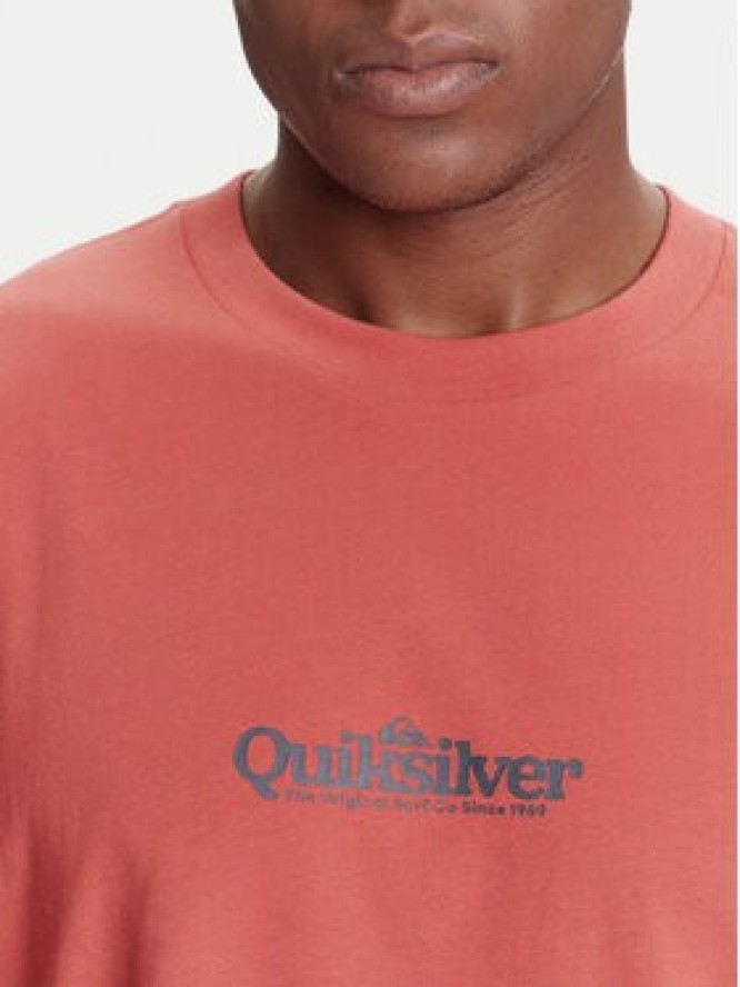 Quiksilver T-Shirt EQYZT08174 Czerwony Regular Fit