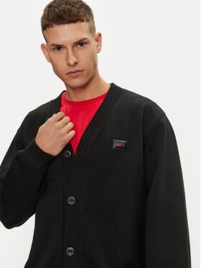 Hugo Kardigan Dacardigo 50516705 Czarny Relaxed Fit