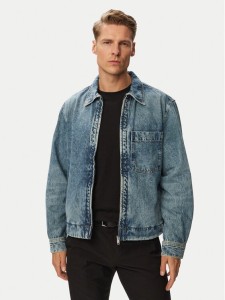 BOSS Kurtka jeansowa Luney BO 50566465 Niebieski Regular Fit