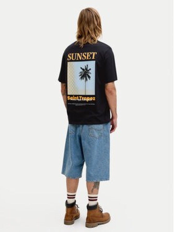Jack & Jones T-Shirt City Photoprint 12288353 Czarny Regular Fit