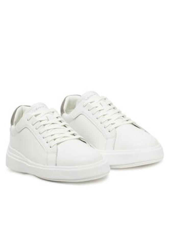 Calvin Klein Sneakersy Low Top Lace Up Lth HM0HM01016 Biały