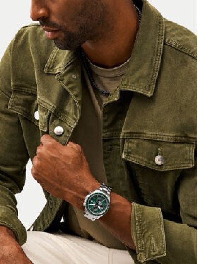 Fossil Zegarek Autocross FS6127 Srebrny