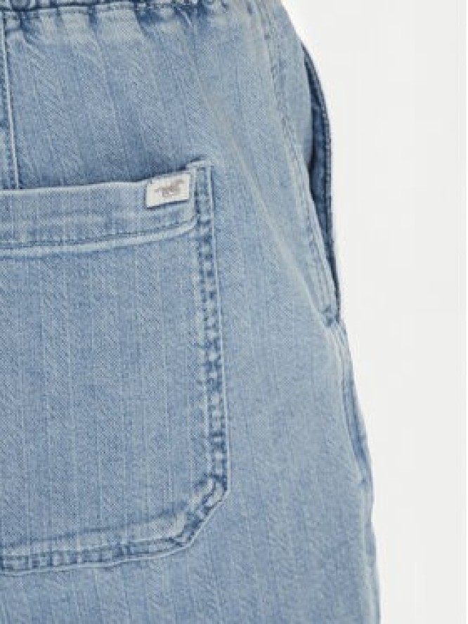 Mustang Szorty jeansowe Prague 1016652 Niebieski Loose Fit